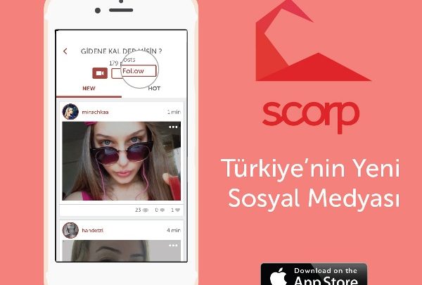 sosyal medya platformu olan Scorp